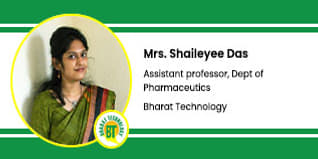 Bharat Technology, Uluberia, Howrah,  Assistant professor - Dept of Pharmaceutics:   Mrs. Shaileyee Das Interview